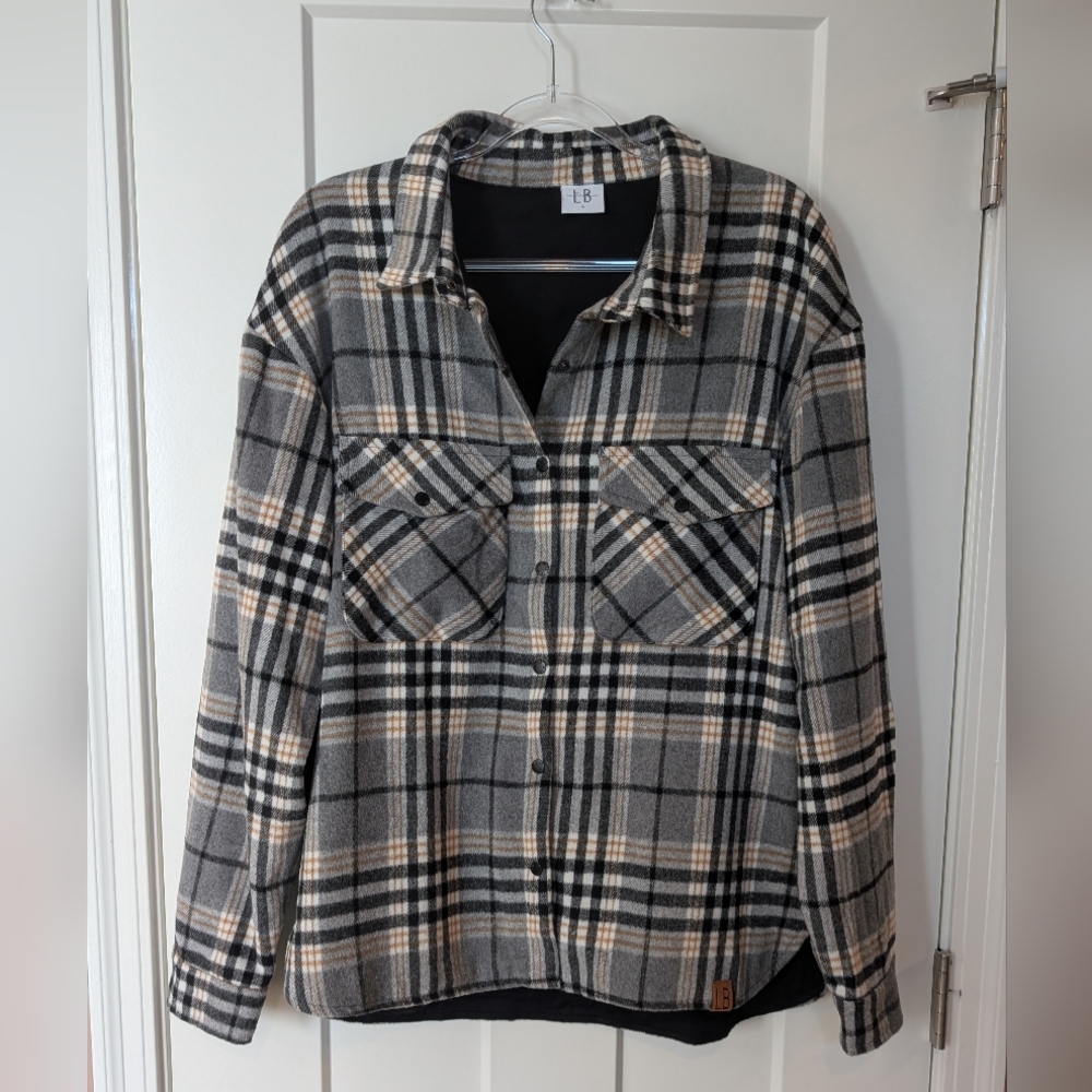 Little Bipsy Adult Flannel Shacket